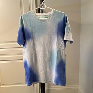 Off-White T-shirt with Rhinestones